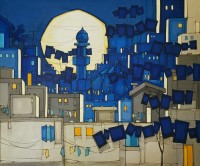 Salman Farooqi, 30 x 36 Inch, Acrylic on Canvas, Cityscape Painting, AC-SF-351
